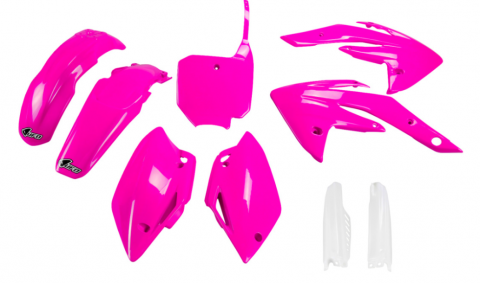 CRF150R'07-26 - UFO Full Plastic Kit Neon Pink/White
